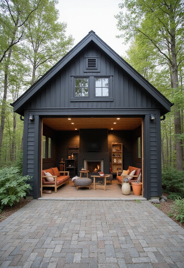 29 Scandinavian Garage Designs That Balance Function and Style 29 29 Scandinavian Garage Designs That Balance Function and Style - 29. Community Connection: Making Your Garage a Gathering Space