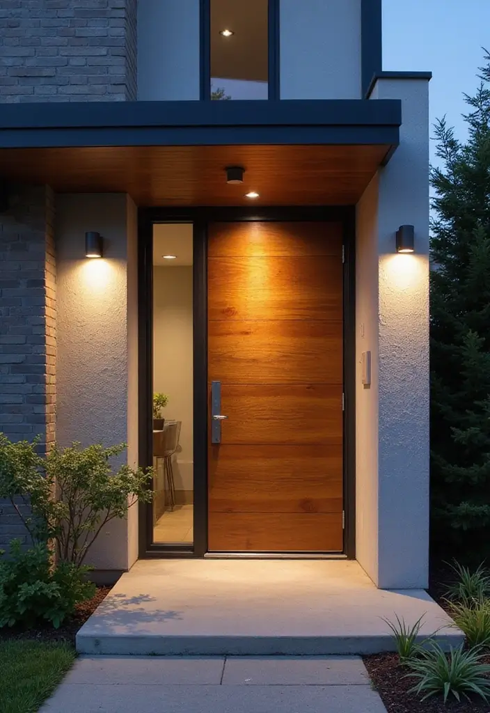 29 Scandinavian Garage Designs That Balance Function and Style 6 29 Scandinavian Garage Designs That Balance Function and Style - 6. Inviting Entrances: Making a Grand First Impression