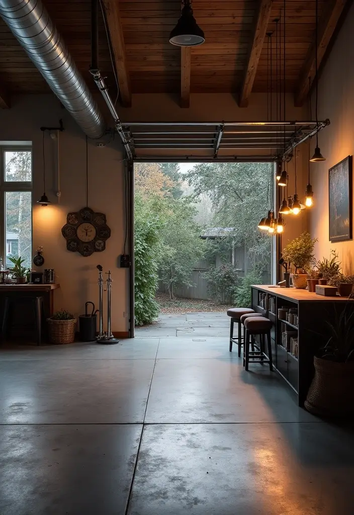 29 Scandinavian Garage Designs That Balance Function and Style 9 29 Scandinavian Garage Designs That Balance Function and Style - 9. Innovative Lighting Solutions: Brighten Up Your Garage