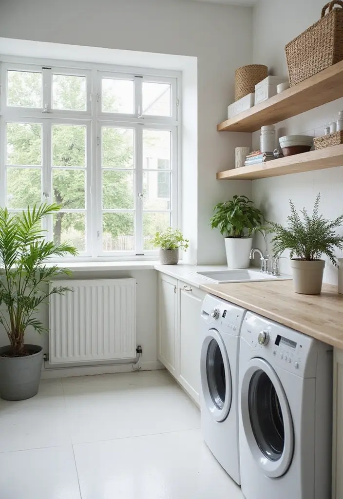 29 Scandinavian Laundry Room Designs for Simple Clean Living 1 29 Scandinavian Laundry Room Designs for Simple Clean Living - 1. Light and Airy Spaces
