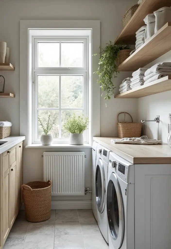 29 Scandinavian Laundry Room Designs for Simple Clean Living 12 29 Scandinavian Laundry Room Designs for Simple Clean Living - 12. Efficient Workflow Planning
