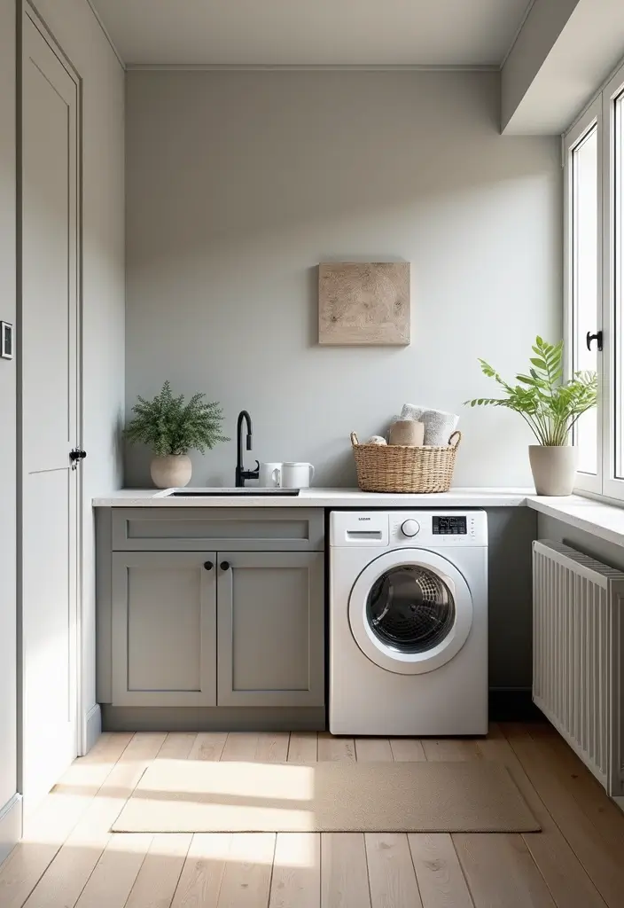 29 Scandinavian Laundry Room Designs for Simple Clean Living 13 29 Scandinavian Laundry Room Designs for Simple Clean Living - 13. Integration of Technology