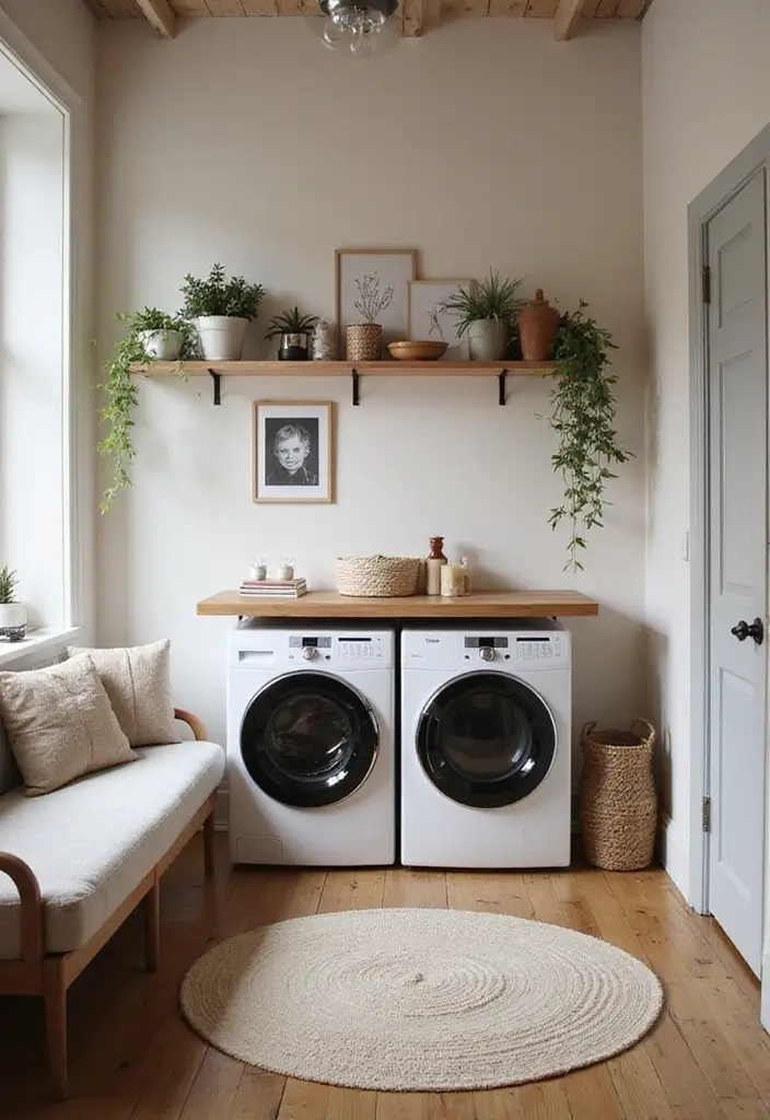29 Scandinavian Laundry Room Designs for Simple Clean Living 14 29 Scandinavian Laundry Room Designs for Simple Clean Living - 14. Cozy Atmosphere