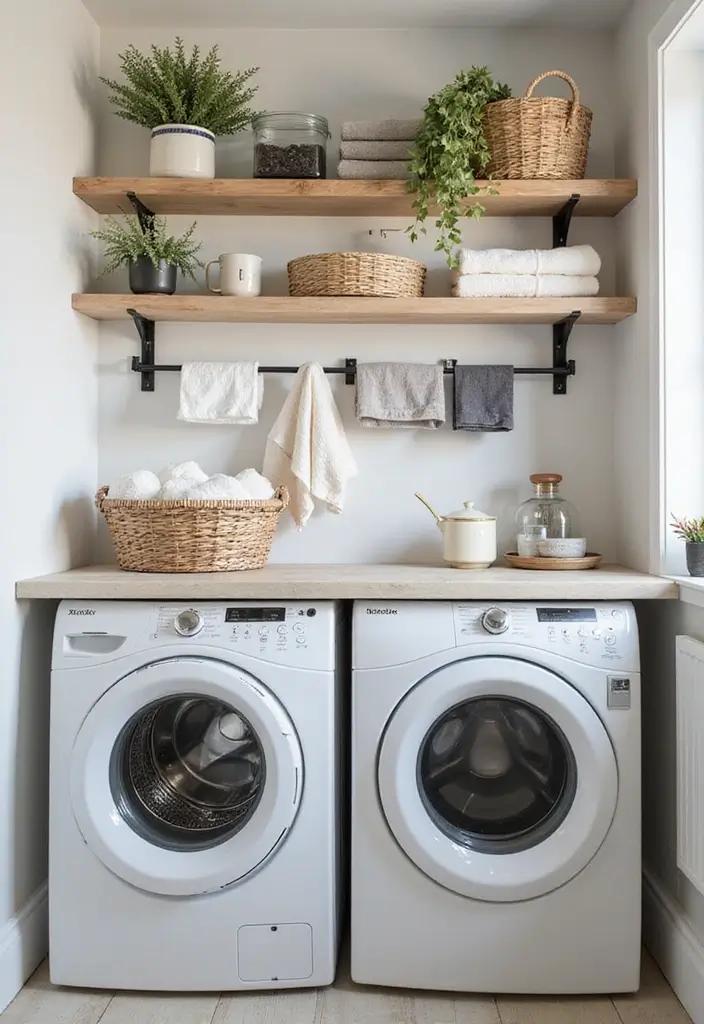 29 Scandinavian Laundry Room Designs for Simple Clean Living 22 29 Scandinavian Laundry Room Designs for Simple Clean Living - 22. Seasonal Decor Changes