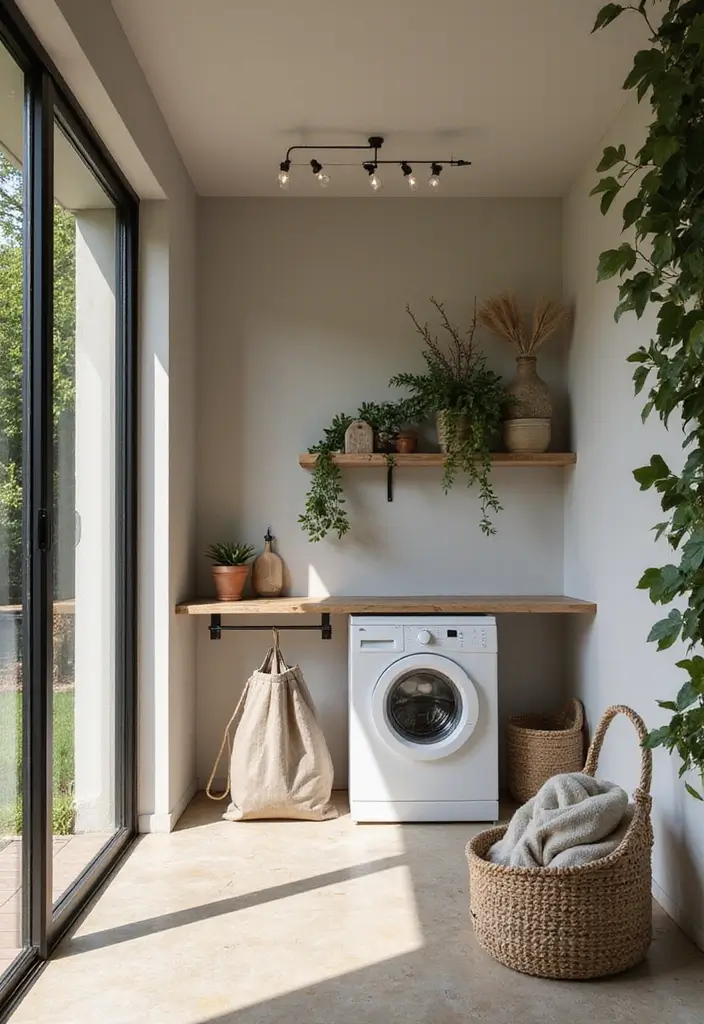 29 Scandinavian Laundry Room Designs for Simple Clean Living 29 29 Scandinavian Laundry Room Designs for Simple Clean Living - 29. Merging Indoor and Outdoor Spaces