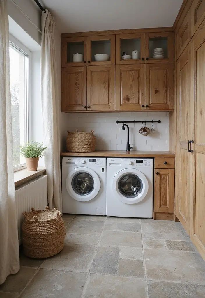 29 Scandinavian Laundry Room Designs for Simple Clean Living 3 29 Scandinavian Laundry Room Designs for Simple Clean Living - 3. Embracing Natural Materials