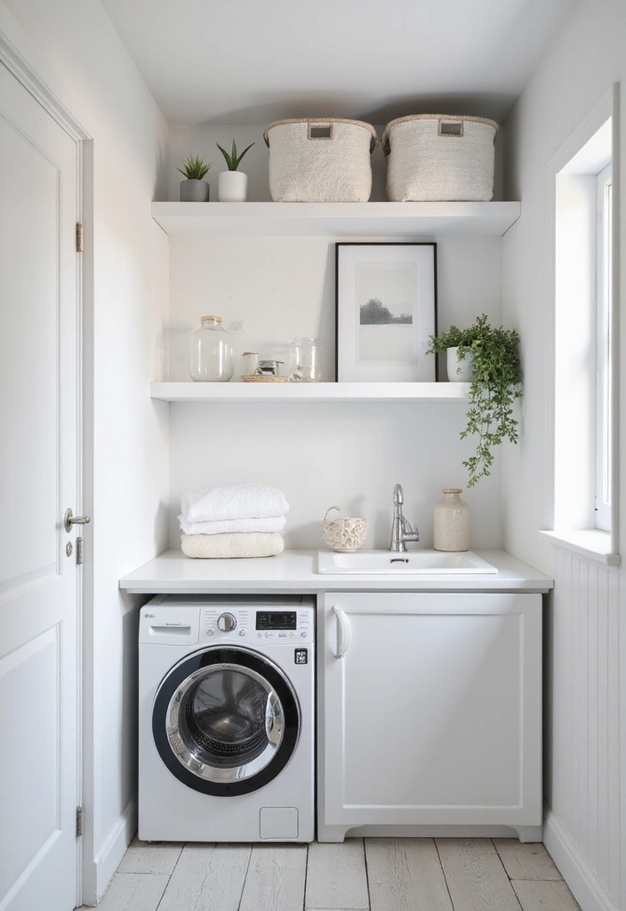 29 Scandinavian Laundry Room Designs for Simple Clean Living 4 29 Scandinavian Laundry Room Designs for Simple Clean Living - 4. Minimalist Decor
