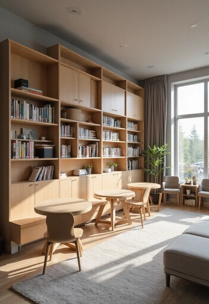29 Scandinavian Library Design Ideas That Inspire Reading 23 29 Scandinavian Library Design Ideas That Inspire Reading - 23. Modular Furniture