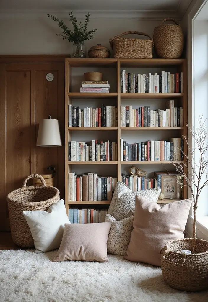 29 Scandinavian Library Design Ideas That Inspire Reading 8 29 Scandinavian Library Design Ideas That Inspire Reading - 8. Layered Textures