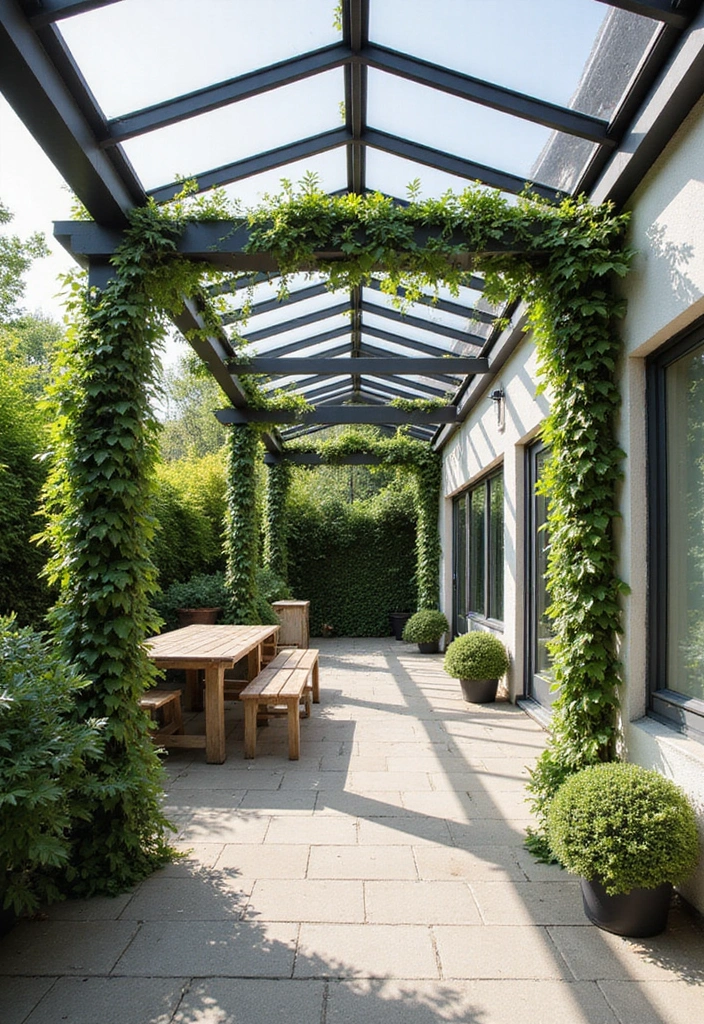 29 Scandinavian Patio Ideas for Outdoor Serenity 18 29 Scandinavian Patio Ideas for Outdoor Serenity - 18. Skylights and Pergolas