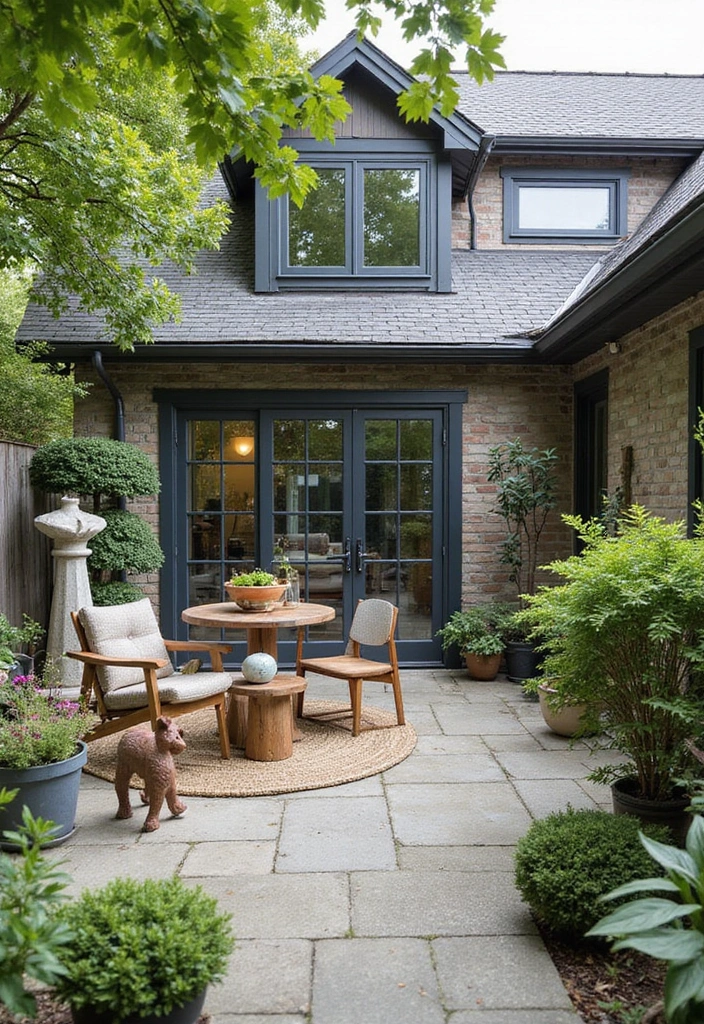 29 Scandinavian Patio Ideas for Outdoor Serenity 20 29 Scandinavian Patio Ideas for Outdoor Serenity - 20. Artistic Touches