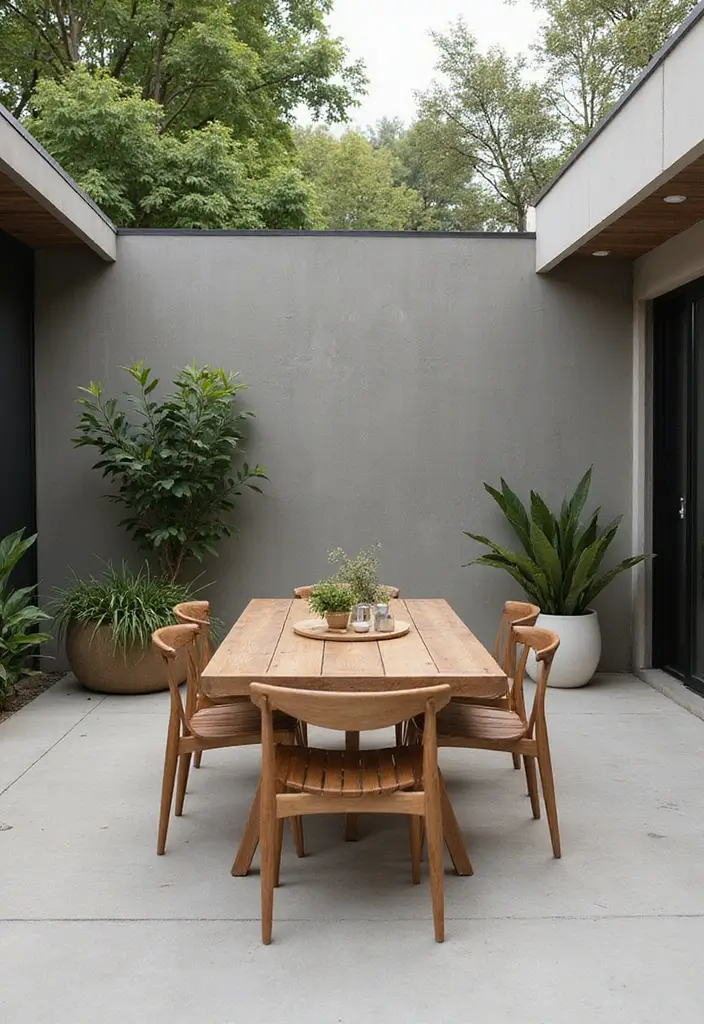 29 Scandinavian Patio Ideas for Outdoor Serenity 4 29 Scandinavian Patio Ideas for Outdoor Serenity - 4. Simple Outdoor Dining Areas