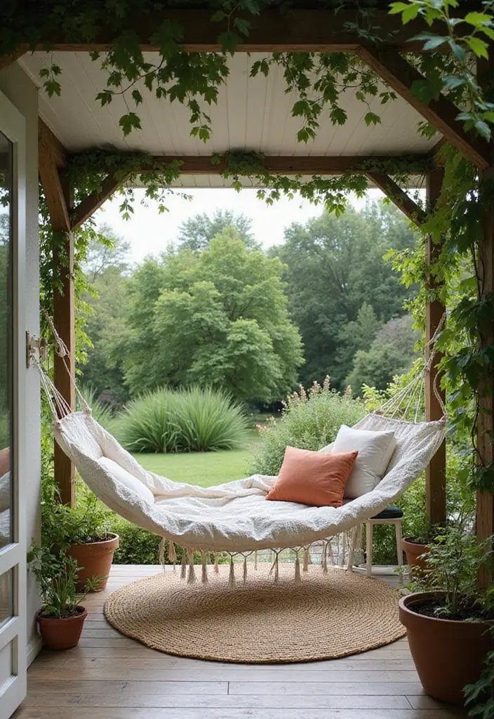 29 Scandinavian Patio Ideas for Outdoor Serenity 6 29 Scandinavian Patio Ideas for Outdoor Serenity - 6. Hammock Nooks