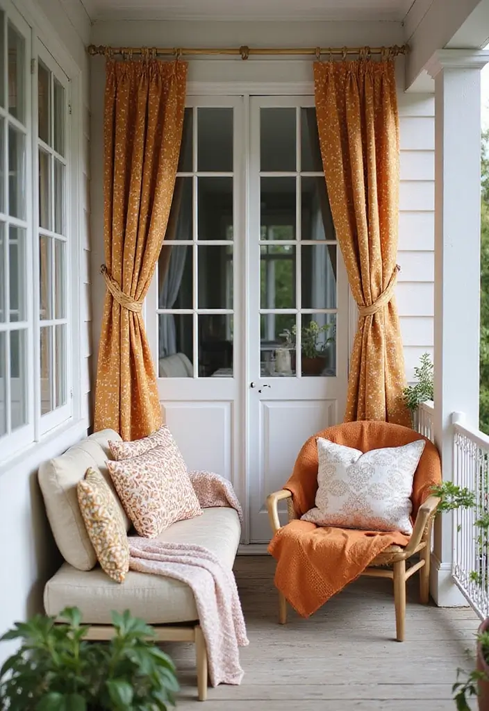 29 Scandinavian Porch Ideas That Blend Indoor and Outdoor Living 10 29 Scandinavian Porch Ideas That Blend Indoor and Outdoor Living - 10. Warm-Weather Fabrics