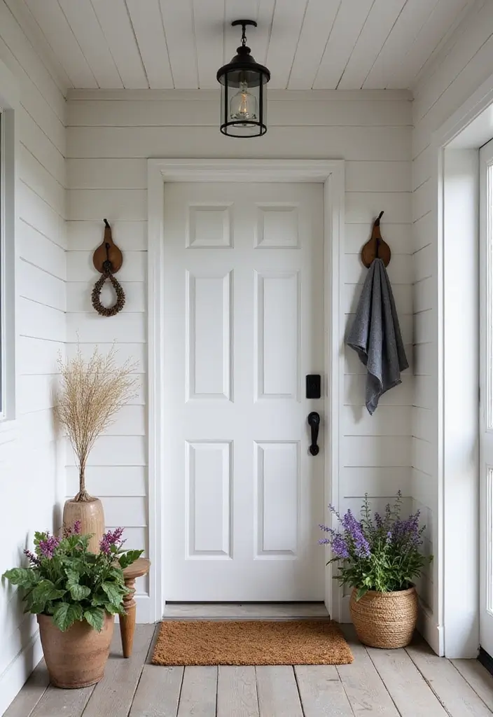 29 Scandinavian Porch Ideas That Blend Indoor and Outdoor Living 18 29 Scandinavian Porch Ideas That Blend Indoor and Outdoor Living - 18. Inviting Entryway Elements