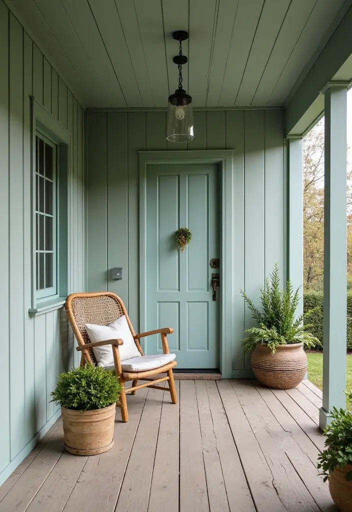 29 Scandinavian Porch Ideas That Blend Indoor and Outdoor Living 25 29 Scandinavian Porch Ideas That Blend Indoor and Outdoor Living - 25. Nature-Inspired Color Palette