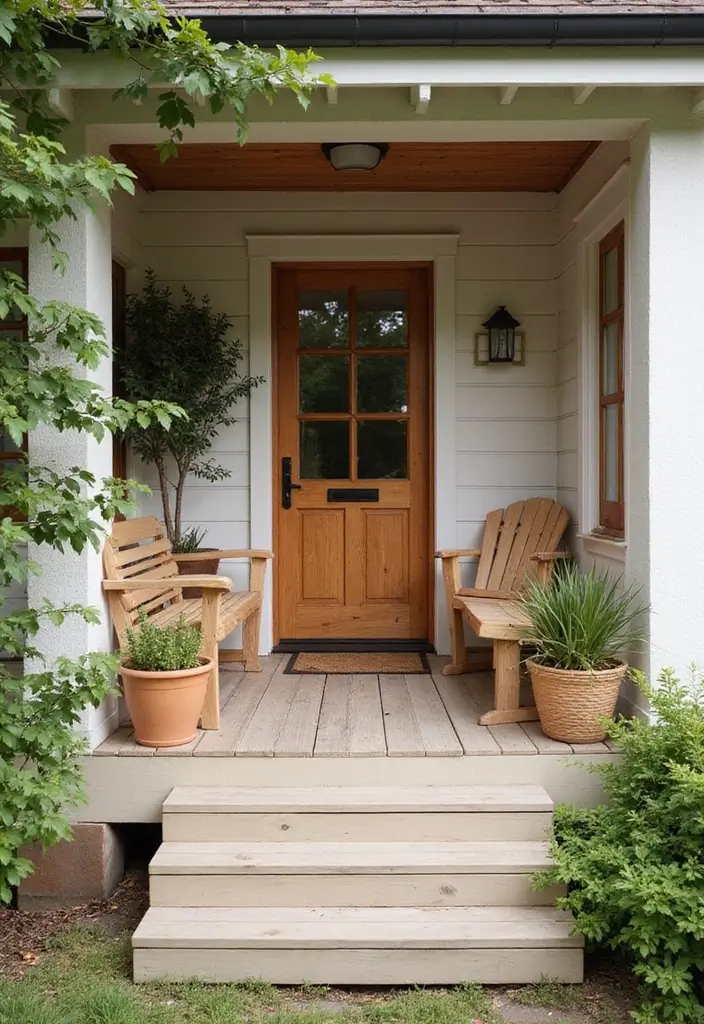 29 Scandinavian Porch Ideas That Blend Indoor and Outdoor Living 7 29 Scandinavian Porch Ideas That Blend Indoor and Outdoor Living - 7. Natural Wood Accents