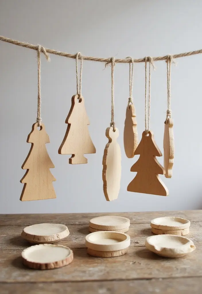 30+ DIY Scandinavian Christmas Decorations for Holiday Magic 1 30+ DIY Scandinavian Christmas Decorations for Holiday Magic - 1. Minimalist Wooden Ornaments