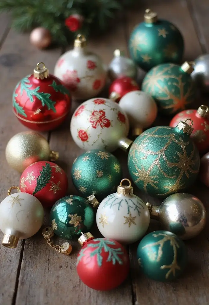 30+ DIY Scandinavian Christmas Decorations for Holiday Magic 16 30+ DIY Scandinavian Christmas Decorations for Holiday Magic - 16. Hand-Painted Christmas Baubles
