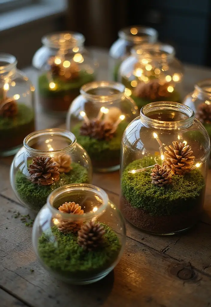 30+ DIY Scandinavian Christmas Decorations for Holiday Magic 30 30+ DIY Scandinavian Christmas Decorations for Holiday Magic - 30. Festive Glass Terrariums