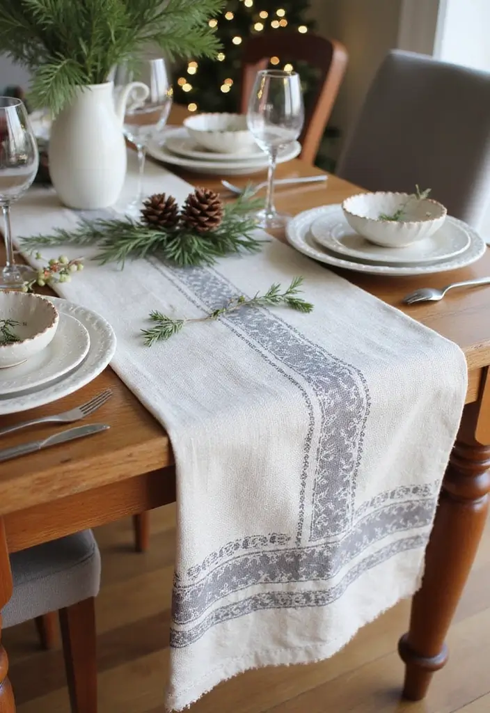 30+ DIY Scandinavian Christmas Decorations for Holiday Magic 9 30+ DIY Scandinavian Christmas Decorations for Holiday Magic - 9. Scandinavian Christmas Table Runner