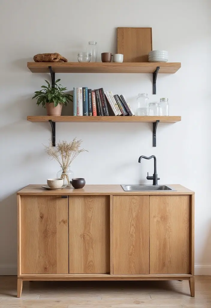 30+ Kitchen Island Scandinavian Designs You’ll Love 1 30+ Kitchen Island Scandinavian Designs You’ll Love - 1. Minimalist Wood Island with Open Shelving