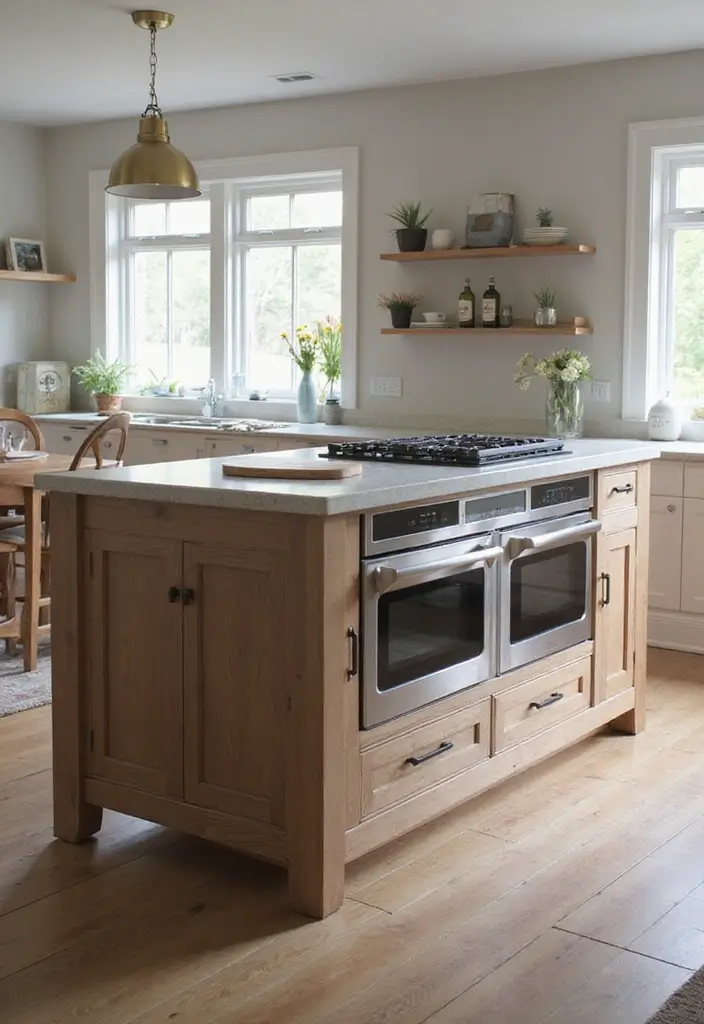 30+ Kitchen Island Scandinavian Designs You’ll Love 9 30+ Kitchen Island Scandinavian Designs You’ll Love - 11. Integrated Appliance Island