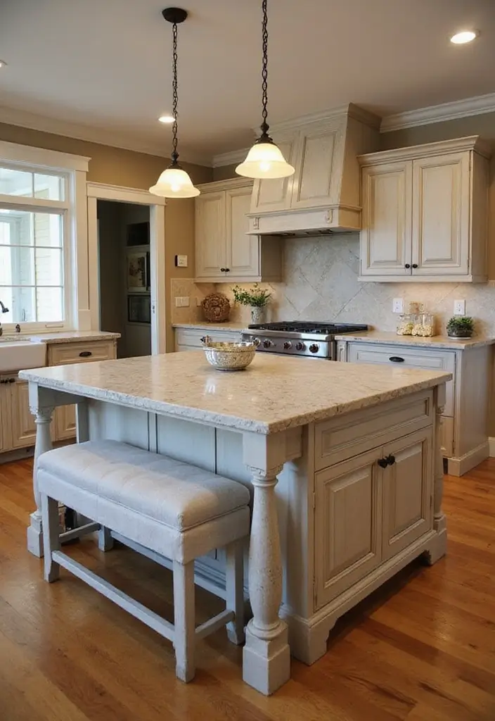 30+ Kitchen Island Scandinavian Designs You’ll Love 14 30+ Kitchen Island Scandinavian Designs You’ll Love - 19. Elegant Stone Island with Seating