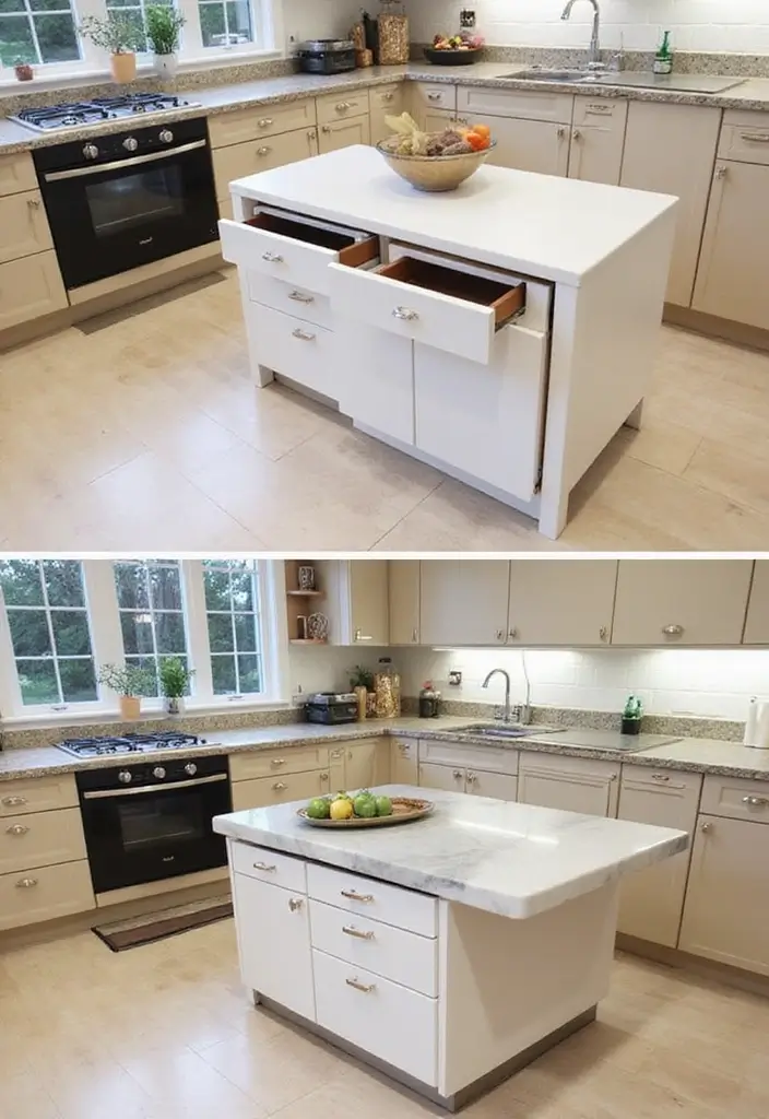 30+ Kitchen Island Scandinavian Designs You’ll Love 19 30+ Kitchen Island Scandinavian Designs You’ll Love - 24. Foldable Kitchen Island