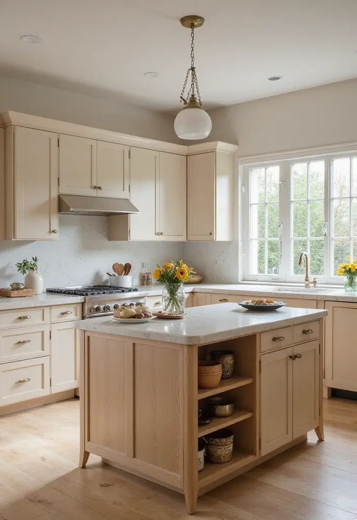 30+ Kitchen Island Scandinavian Designs You’ll Love 22 30+ Kitchen Island Scandinavian Designs You’ll Love - 27. Warm Neutral Palettes