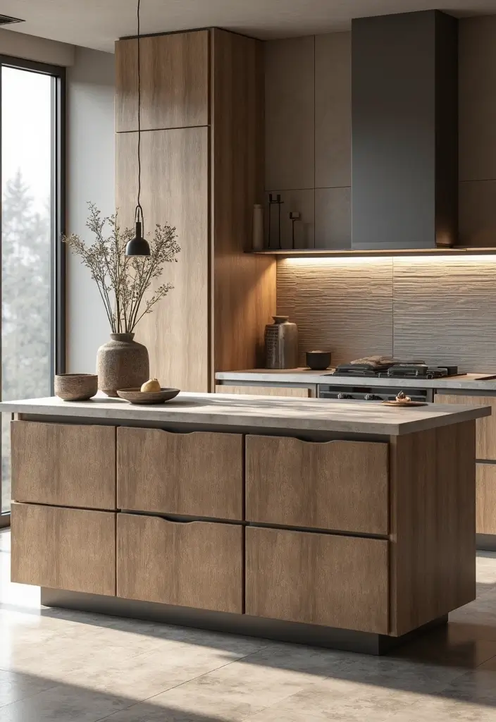 30+ Kitchen Island Scandinavian Designs You’ll Love 23 30+ Kitchen Island Scandinavian Designs You’ll Love - 28. Textured Surfaces