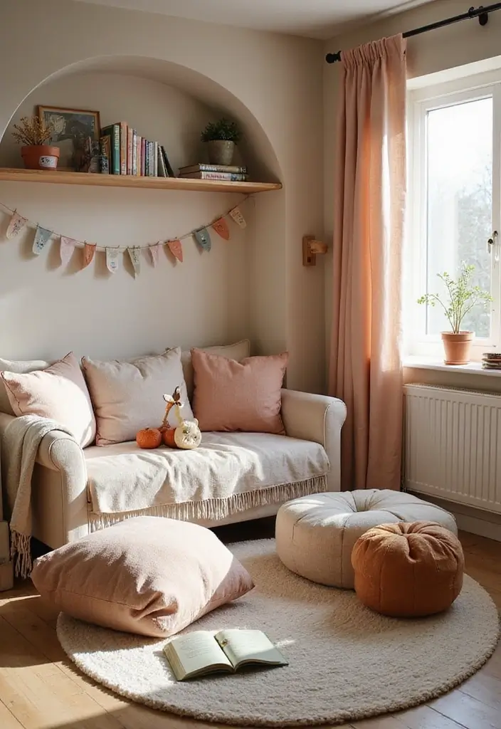 30+ Scandinavian Children’s Room Designs Full of Warmth 13 30+ Scandinavian Children’s Room Designs Full of Warmth - 13. Creative Reading Nooks