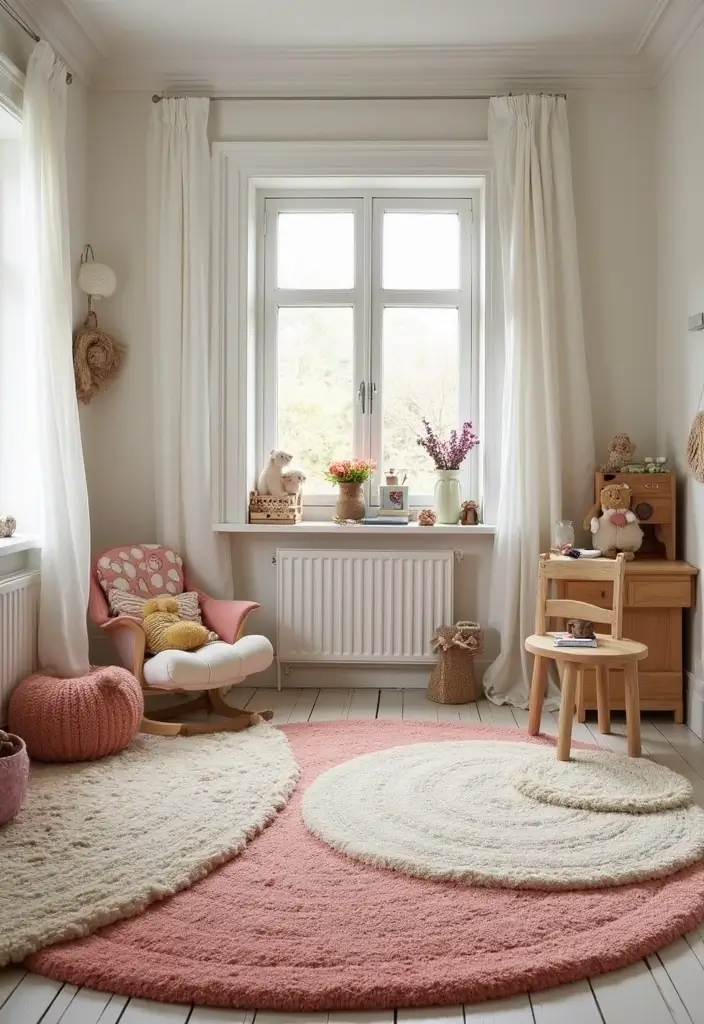 30+ Scandinavian Children’s Room Designs Full of Warmth 25 30+ Scandinavian Children’s Room Designs Full of Warmth - 25. Rug Layers for Comfort