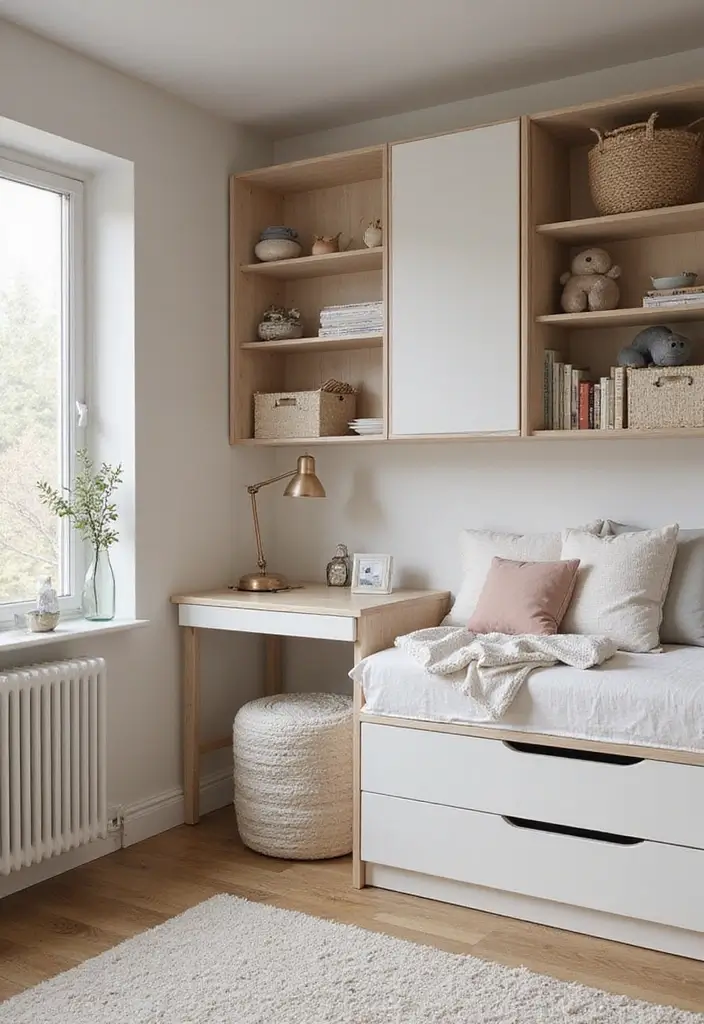 30+ Scandinavian Children’s Room Designs Full of Warmth 3 30+ Scandinavian Children’s Room Designs Full of Warmth - 3. Multi-Functional Furniture