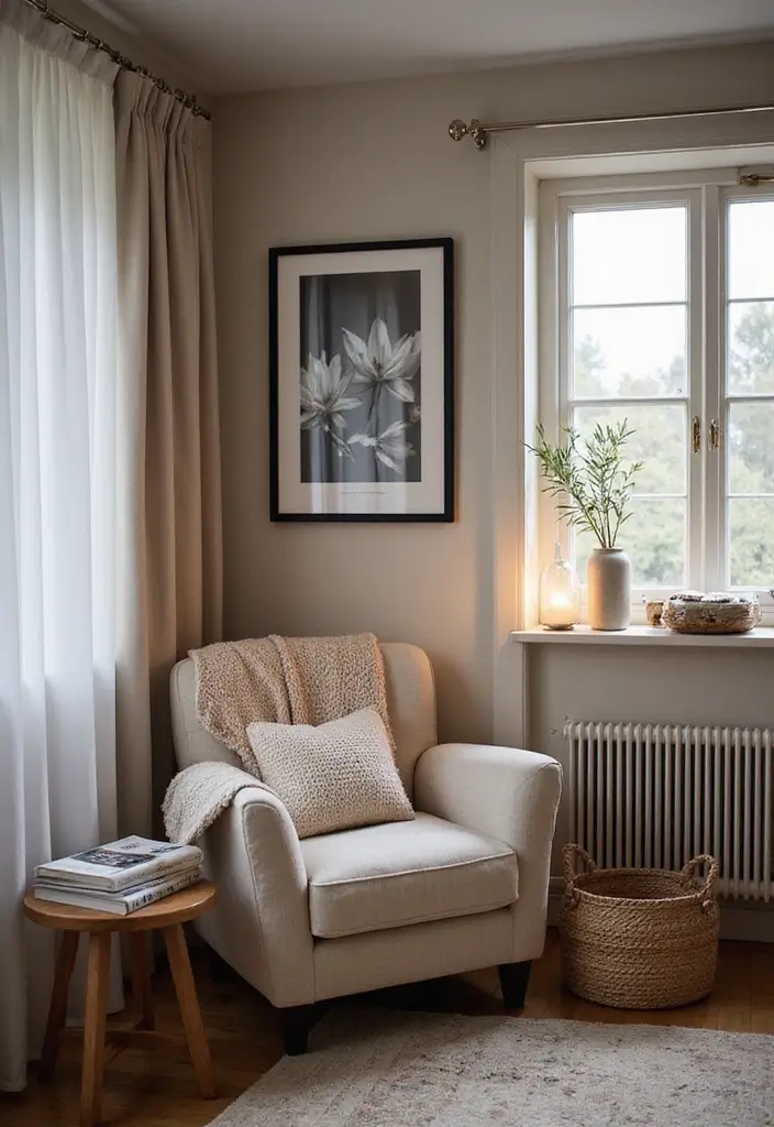 30+ Scandinavian Cottage Designs That Bring Nordic Charm 10 30+ Scandinavian Cottage Designs That Bring Nordic Charm - 10. Hygge-Inspired Corners