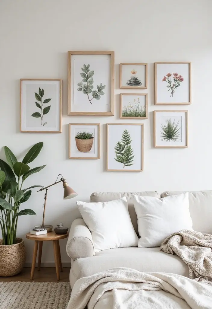 30+ Scandinavian Cottage Designs That Bring Nordic Charm 11 30+ Scandinavian Cottage Designs That Bring Nordic Charm - 11. Whimsical Wall Art