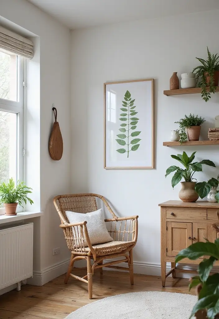 30+ Scandinavian Cottage Designs That Bring Nordic Charm 13 30+ Scandinavian Cottage Designs That Bring Nordic Charm - 13. Nature-Inspired Decor