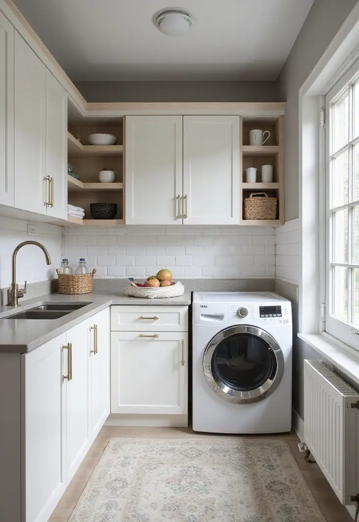 30+ Scandinavian Cottage Designs That Bring Nordic Charm 29 30+ Scandinavian Cottage Designs That Bring Nordic Charm - 29. Efficient Laundry Spaces