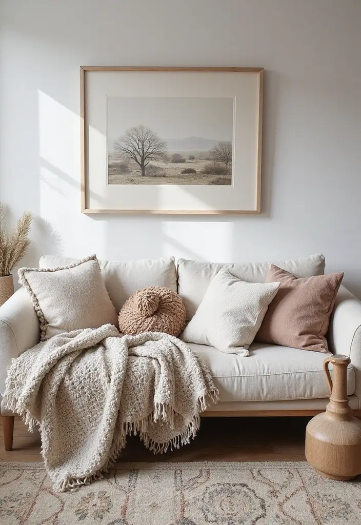 30+ Scandinavian Cottage Designs That Bring Nordic Charm 8 30+ Scandinavian Cottage Designs That Bring Nordic Charm - 8. Warm Textiles and Layers