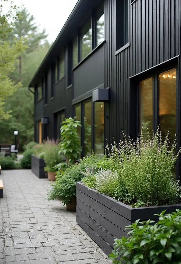 30+ Scandinavian Exterior Ideas for a Sleek Nordic Home 14 30+ Scandinavian Exterior Ideas for a Sleek Nordic Home - 14. Integrated Planter Boxes