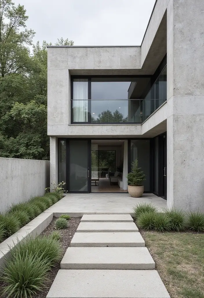 30+ Scandinavian Exterior Ideas for a Sleek Nordic Home 16 30+ Scandinavian Exterior Ideas for a Sleek Nordic Home - 16. Concrete Textures