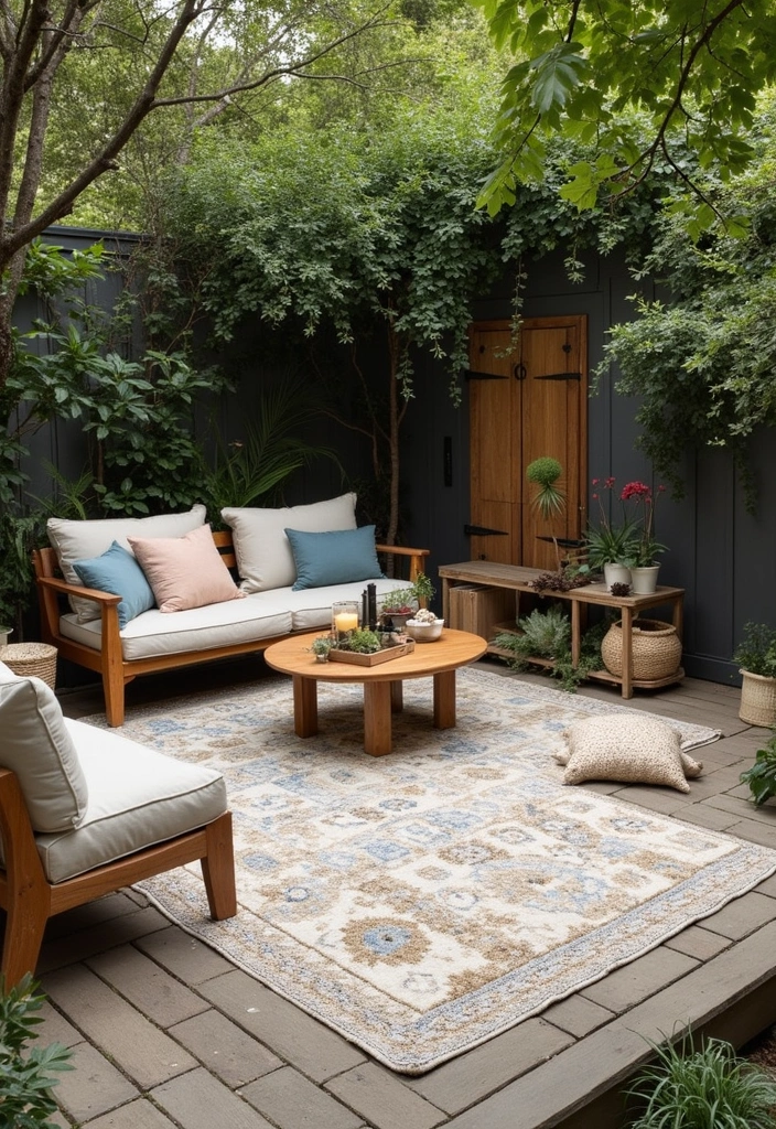 30+ Scandinavian Exterior Ideas for a Sleek Nordic Home 17 30+ Scandinavian Exterior Ideas for a Sleek Nordic Home - 17. Outdoor Rugs