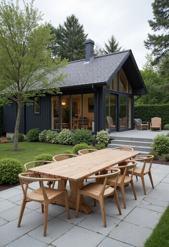 30+ Scandinavian Exterior Ideas for a Sleek Nordic Home 22 30+ Scandinavian Exterior Ideas for a Sleek Nordic Home - 22. Multi-Purpose Outdoor Spaces