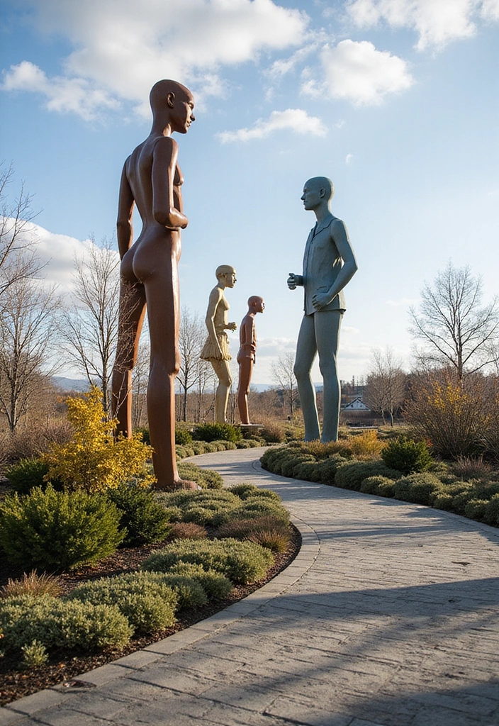 30+ Scandinavian Exterior Ideas for a Sleek Nordic Home 24 30+ Scandinavian Exterior Ideas for a Sleek Nordic Home - 24. Outdoor Art Installations