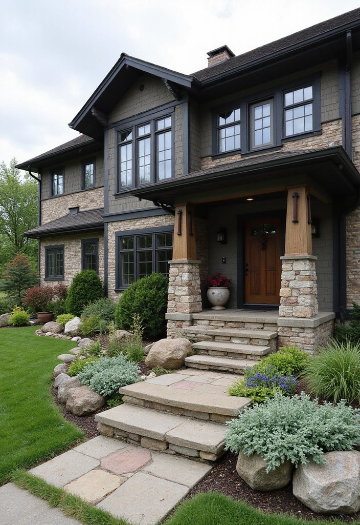 30+ Scandinavian Exterior Ideas for a Sleek Nordic Home 7 30+ Scandinavian Exterior Ideas for a Sleek Nordic Home - 7. Natural Stone Accents