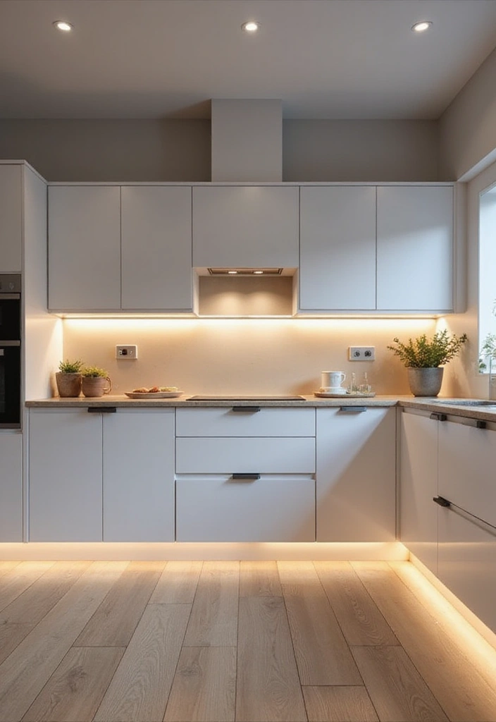 30+ Scandinavian Kitchen Lighting Ideas That Wow Guests 12 30+ Scandinavian Kitchen Lighting Ideas That Wow Guests - 12. Soft LED Strip Lights