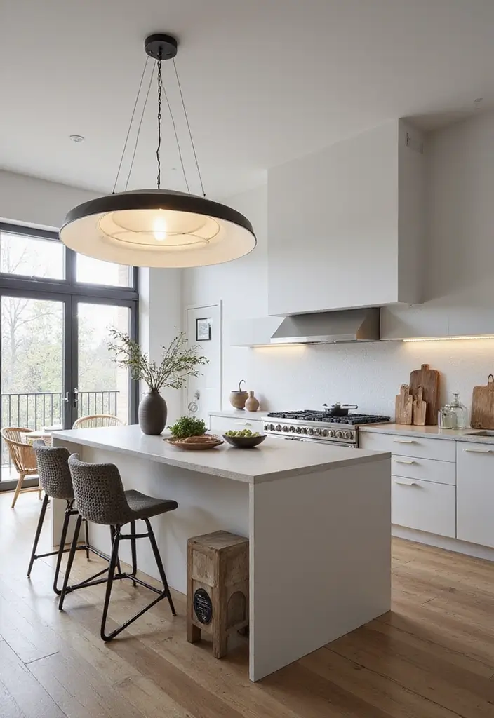 30+ Scandinavian Kitchen Lighting Ideas That Wow Guests 17 30+ Scandinavian Kitchen Lighting Ideas That Wow Guests - 17. Statement Ceiling Fixtures