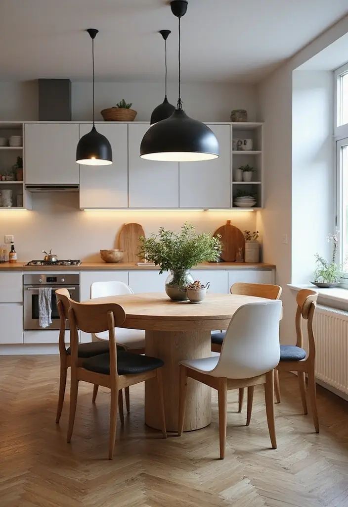 30+ Scandinavian Kitchen Lighting Ideas That Wow Guests 18 30+ Scandinavian Kitchen Lighting Ideas That Wow Guests - 18. Elegant Bowl Pendants
