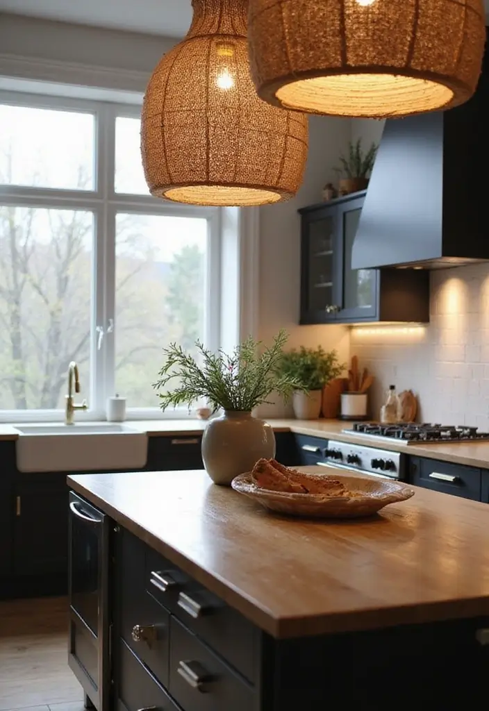 30+ Scandinavian Kitchen Lighting Ideas That Wow Guests 23 30+ Scandinavian Kitchen Lighting Ideas That Wow Guests - 23. Lighting with Texture