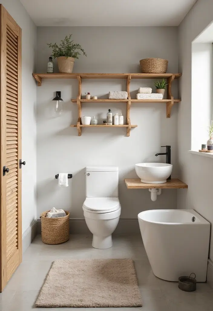 30+ Scandinavian Powder Room Ideas With Timeless Style 11 30+ Scandinavian Powder Room Ideas With Timeless Style - 11. Bamboo Accents